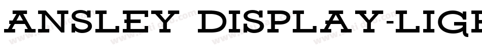 Ansley Display-Light字体转换